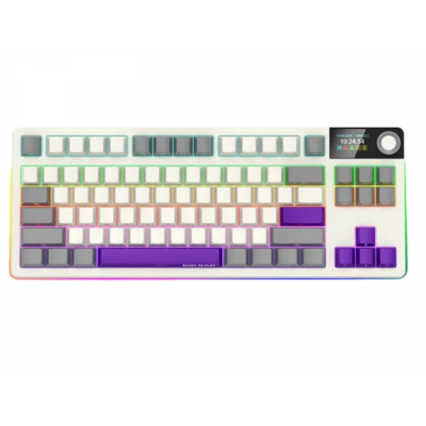Lorgar KBP70TKLW vezeték nélküli gaming billentyűzet TKL mech RGB, bézs (LRG-KBP70TKLW-RT)
